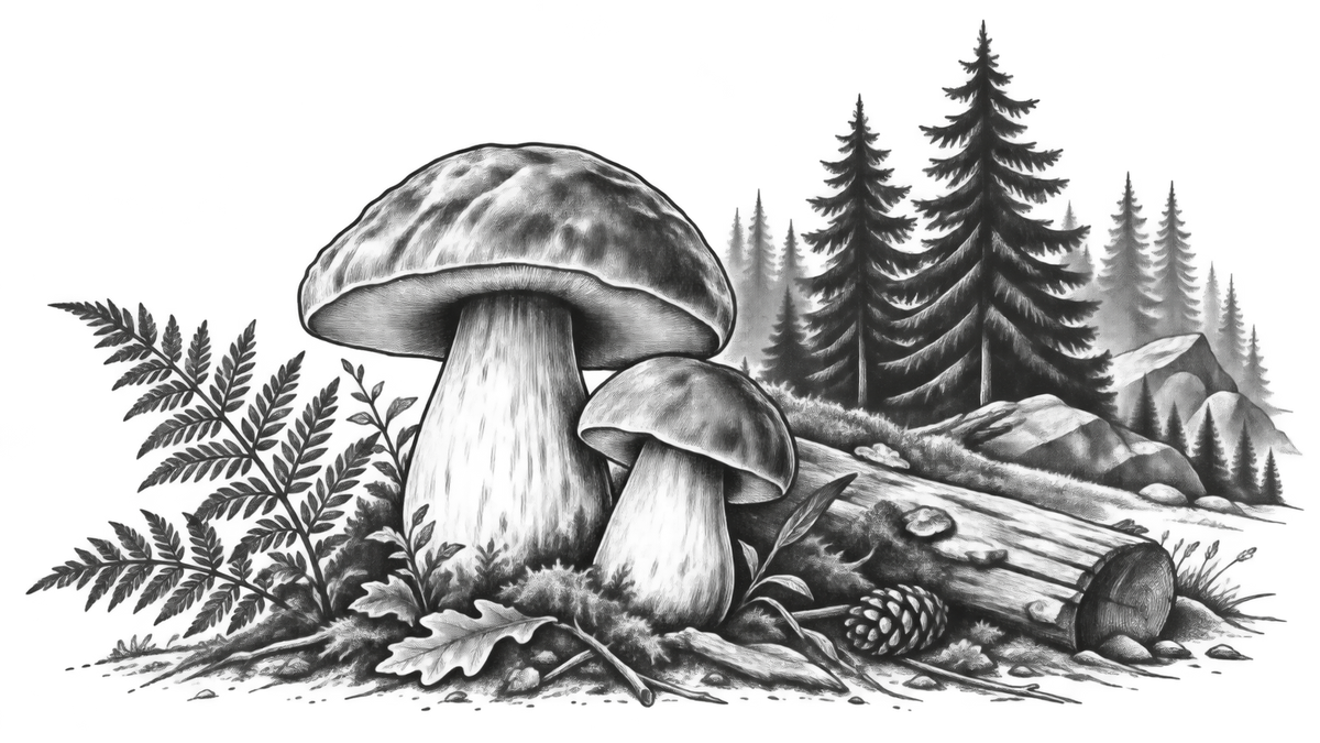 Illustration inspirée par la forêt