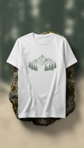 T-shirt coton épais illustration montagne